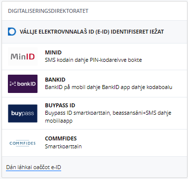 Hvordan logge inn med BankID på mobil som kodebrikke, steg 1