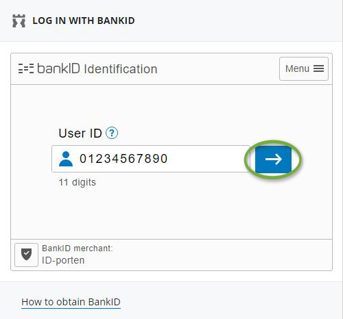 How To Log On With Bankid Eid Difi No